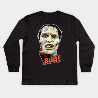 BUB!  The Sickly Green Zombie Kids Long Sleeve T-Shirt